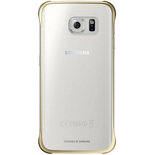 galaxy s6 samsung case protective cover clear gold walmart com